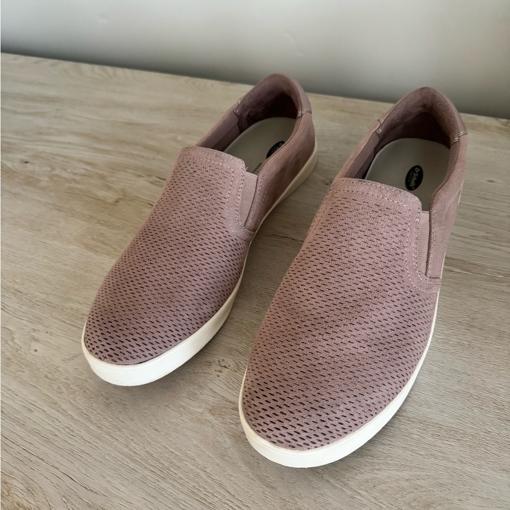 Dr Scholls suede slip-on tennis shoes